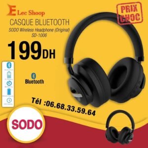 casque bluetooth SODO noir