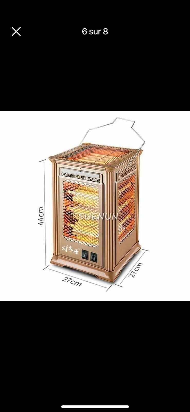 Chauffage électrique mobile efficace économique 5 facades - Image 4
